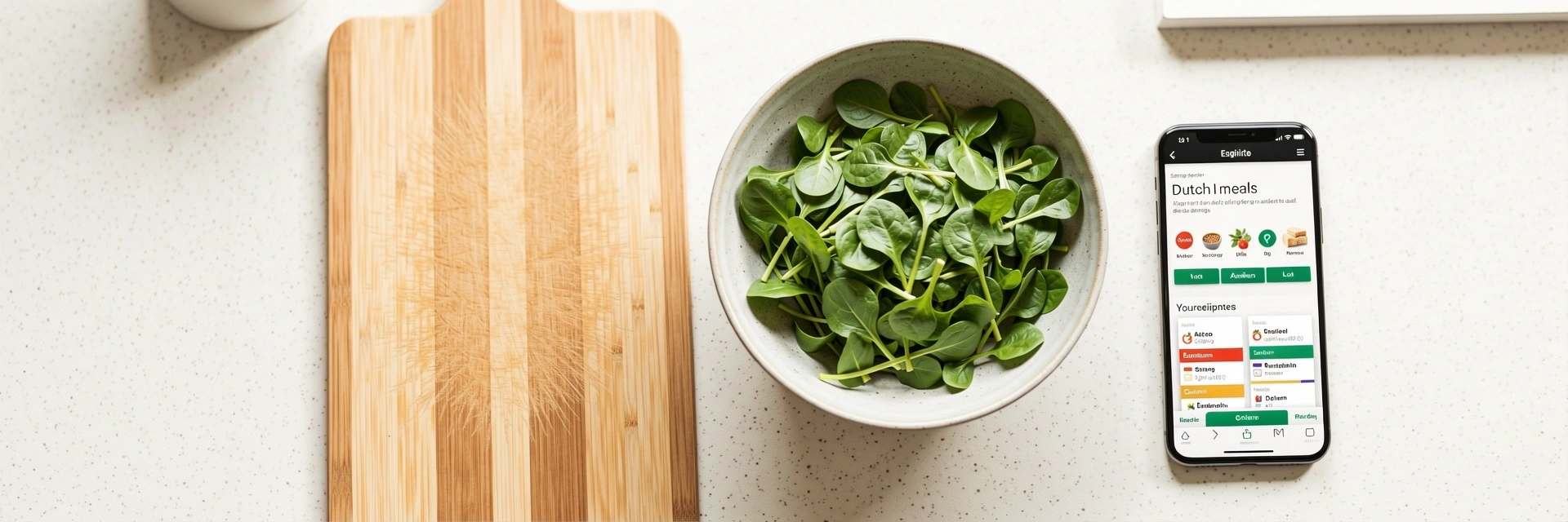 Bewuste maaltijdvoorbereiding omgeving